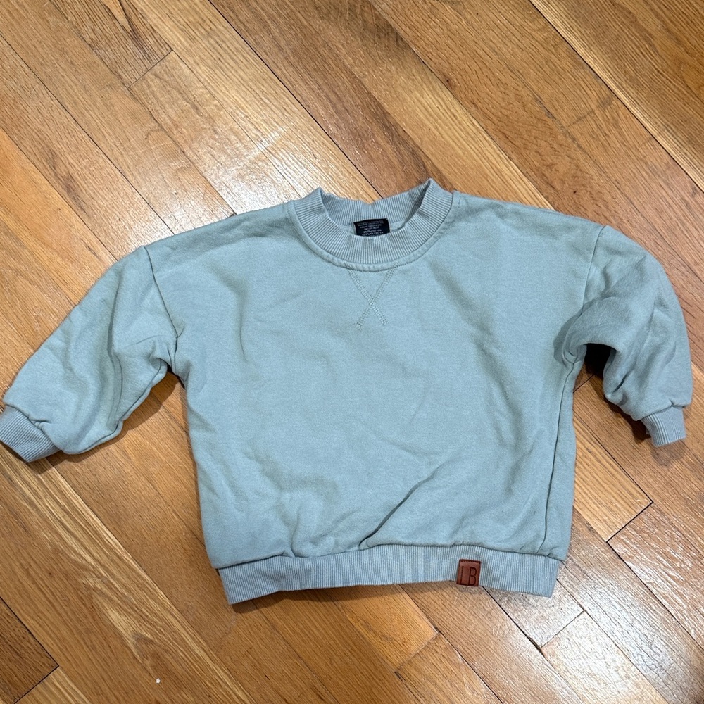 Little Bipsy Kids Crew Neck Sweatshirt - Soft Green